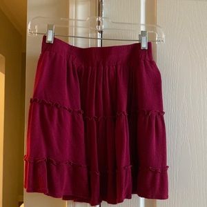Burgundy red skirt size small